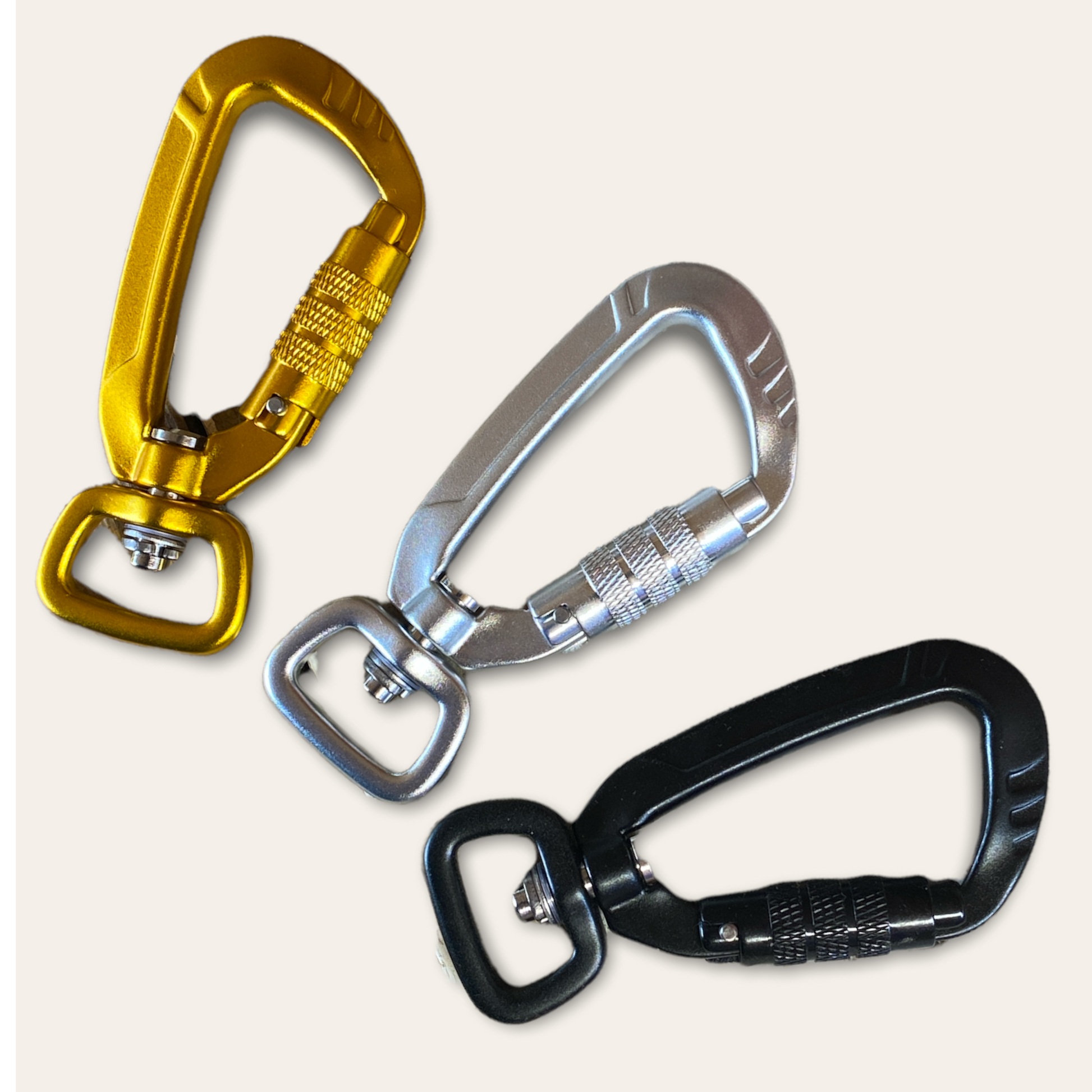 Stainless Steel 51 mm - ⧄ 13 mm Swivel Eye Clip Carabiner